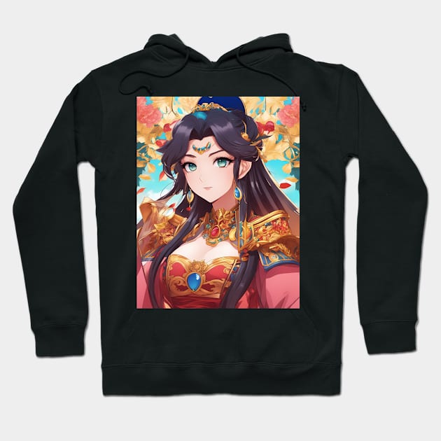 Cool Hero Kawaii Queen Anime Girl Hoodie by animegirlnft